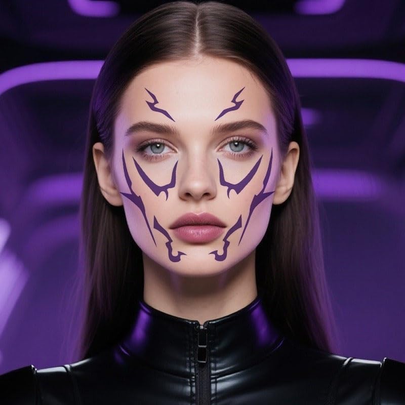 K-POP Girls! Tattoo Stickers Demon Hunters Lumimera Zoe Character Stickers Cosplay Halloween Waterproof Tattoo Stickers Birthday Gift (Set of 2 12)