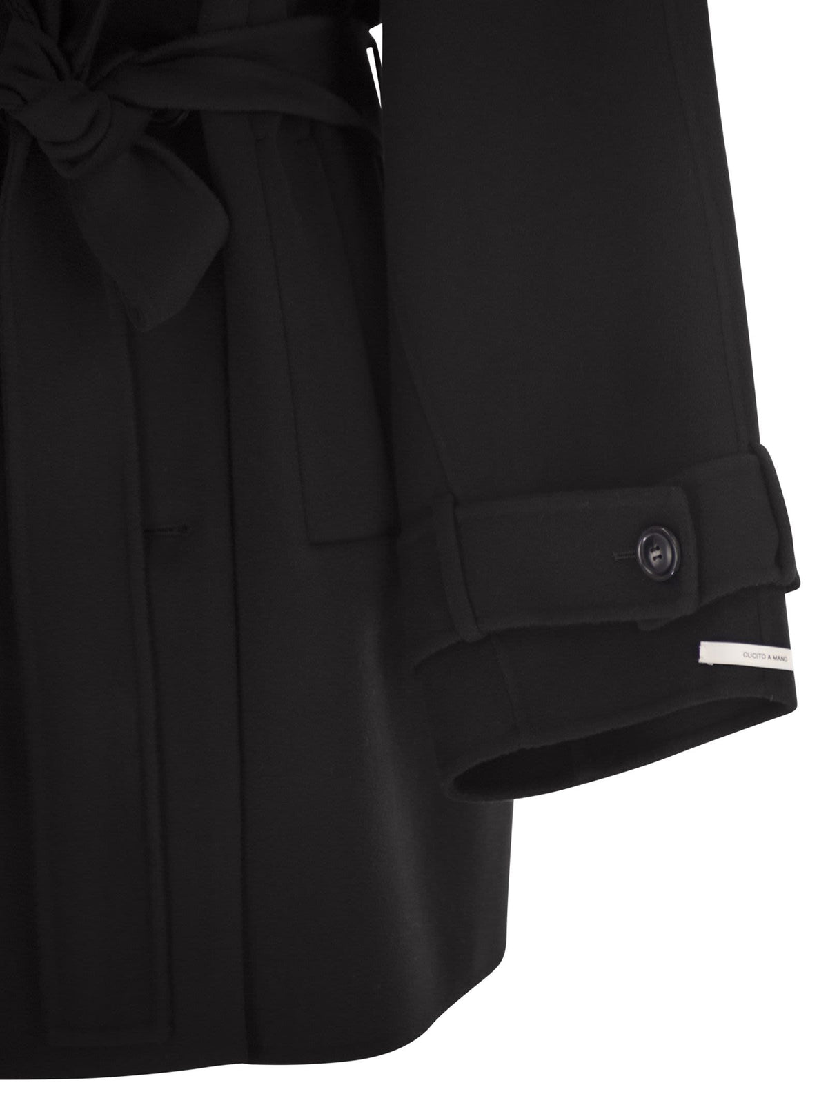 Sportmax SportMax Bouquet1234ショートウールトレンチコート - Image 5