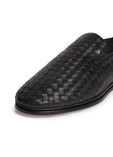 BOTTEGA VENETA イントレチャート レザースリッパ - Image 5