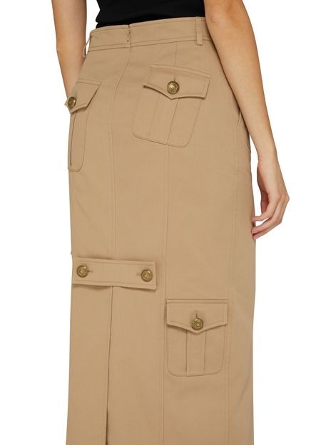 MOSCHINO コットン&ウール ギャバジン製 スカート - Image 5