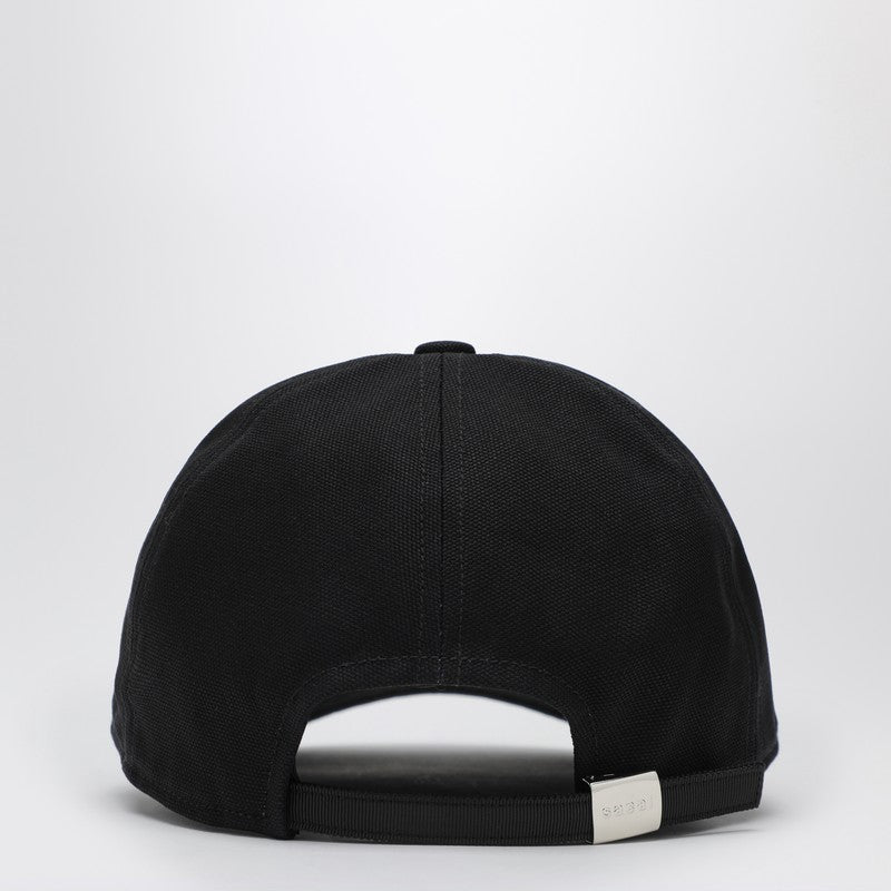 Sacai Sacai X Carhartt ワイプ ブラック ベースボール キャップ ロゴ パッチ付き - Image 5
