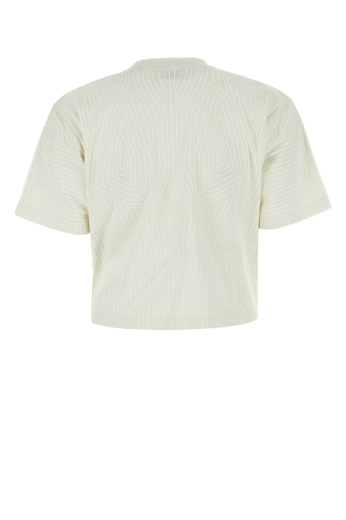 Off オフホワイトアイボリーコットン特大Tシャツ - Image 5