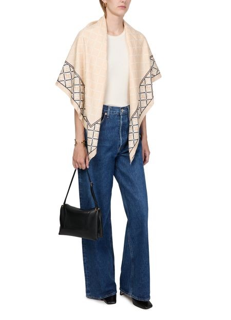 LOUIS VUITTON Monogram Flower Tile Shawl - Image 5