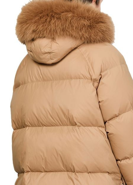 YVES SALOMON Puffer jacket with a fox fur hood - Image 5