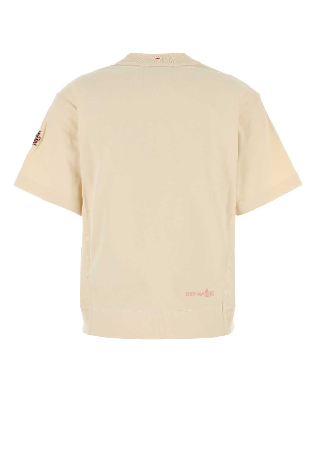 Moncler モンクラーグレノブルクリームコットンTシャツ - Image 5