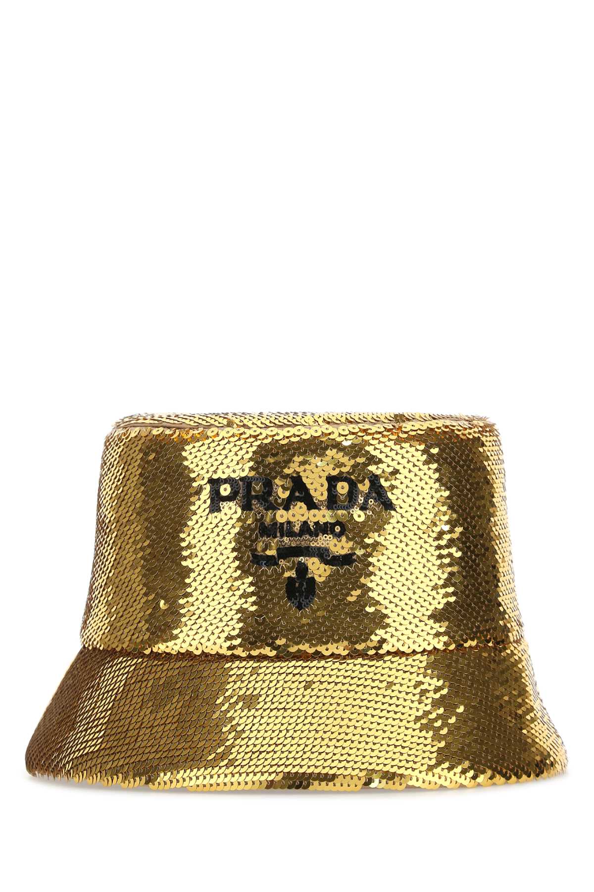 Prada プラダゴールドスパンコールバケツハット - Image 5