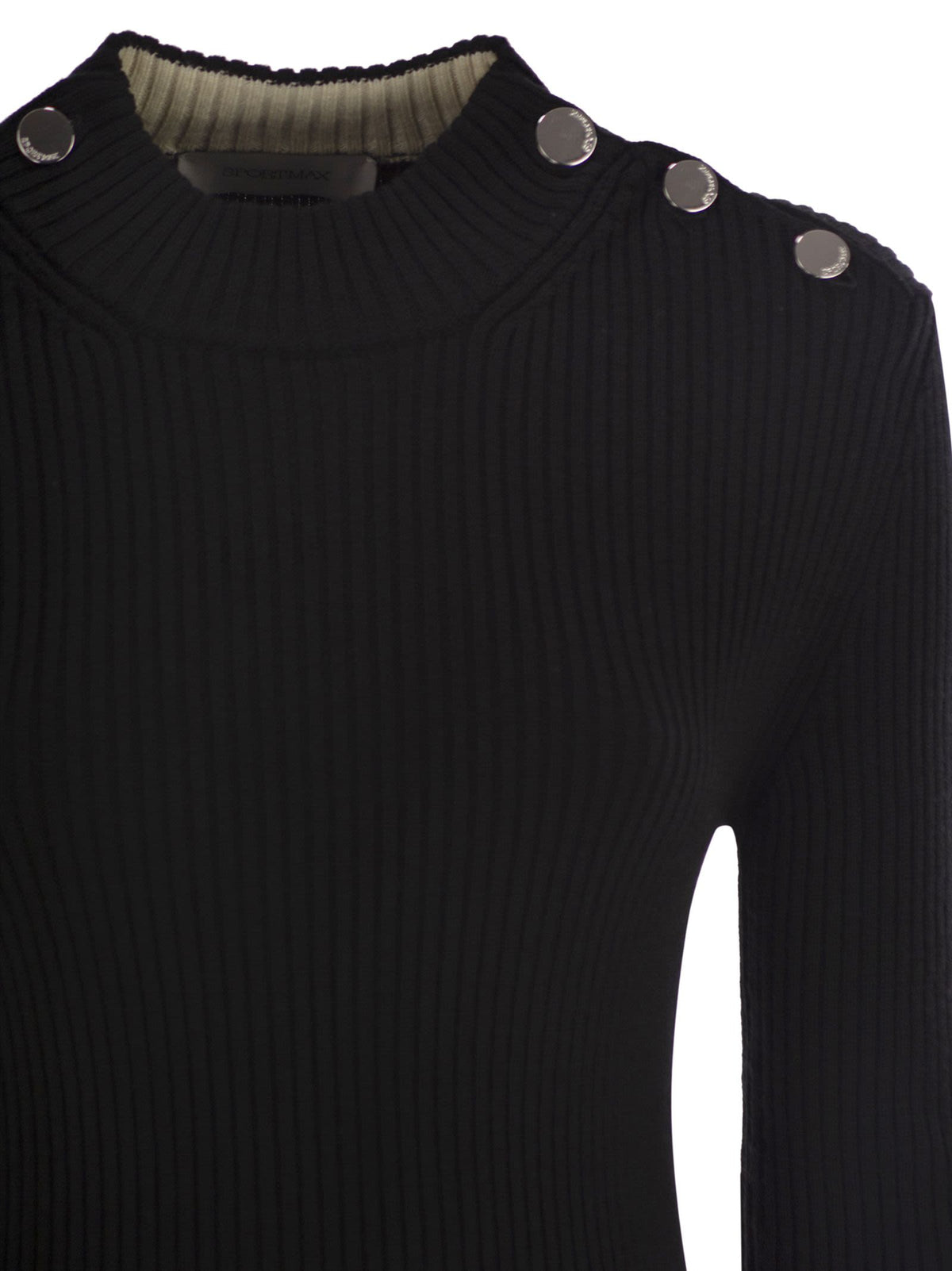 Sportmax SportMax Renaniaはジャンパーをボタンに取り付けました - Image 5