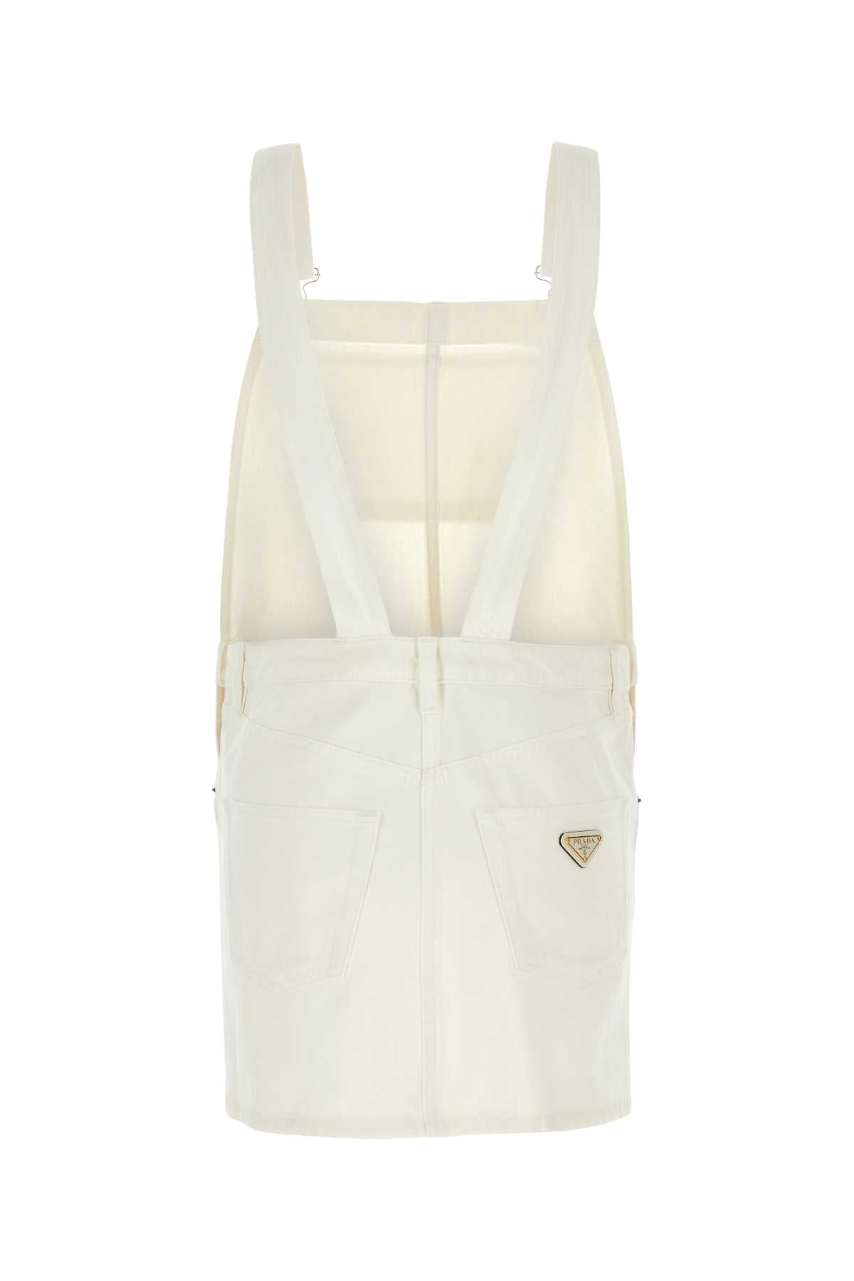 Prada プラダホワイトデニムダンガリードレス - Image 5