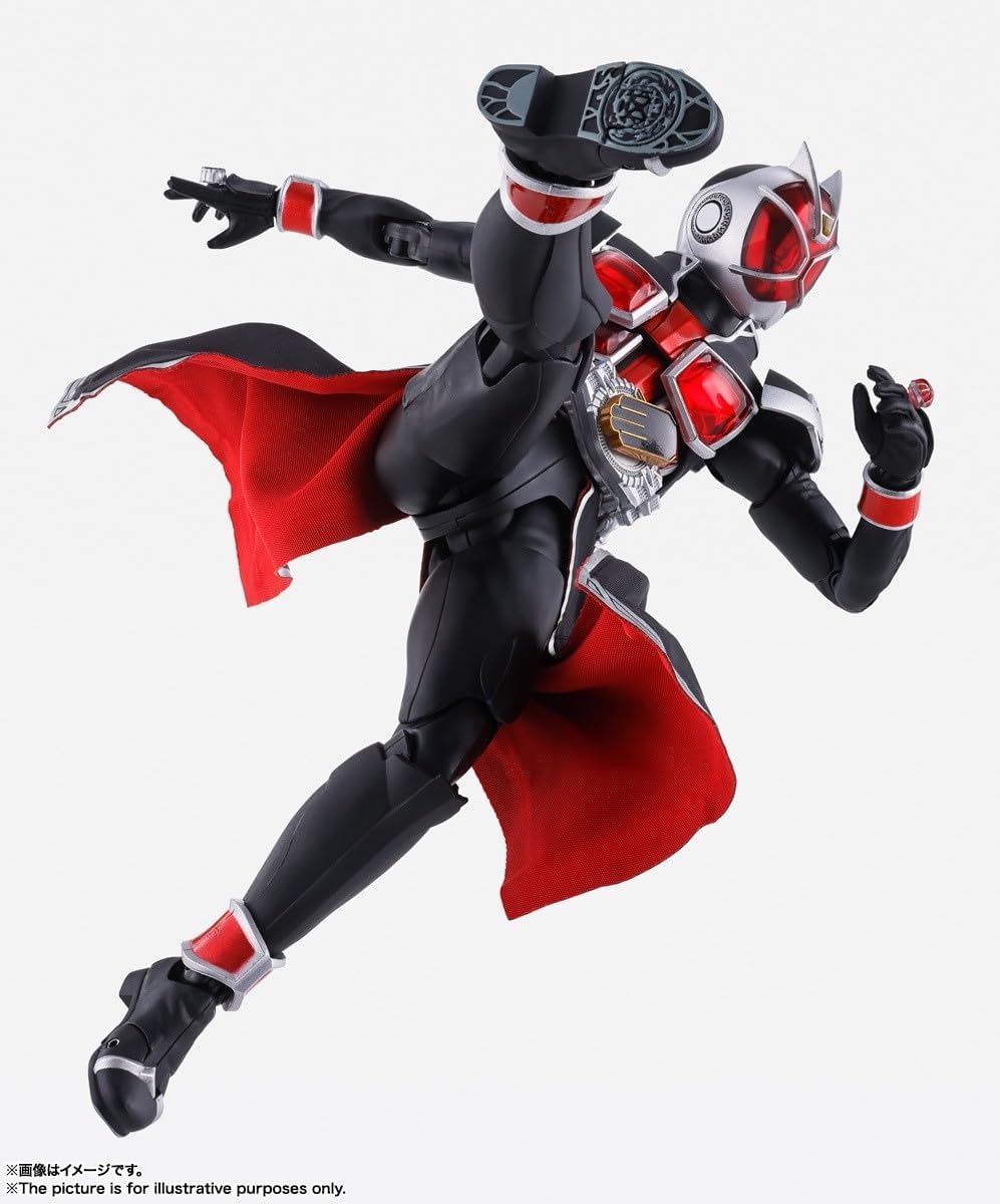 S.H. Figuarts Kamen Rider Wizard Flame Style 10th Anniversary Version, Approx. 5.7 inches (145 mm), ABS & PVC & Fabric, Pre-painted Action Figure