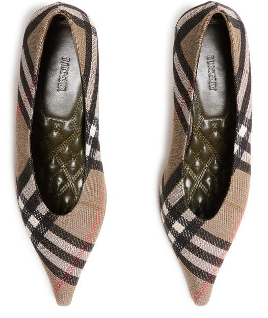 BURBERRY Check Cameo Pumps - Image 5