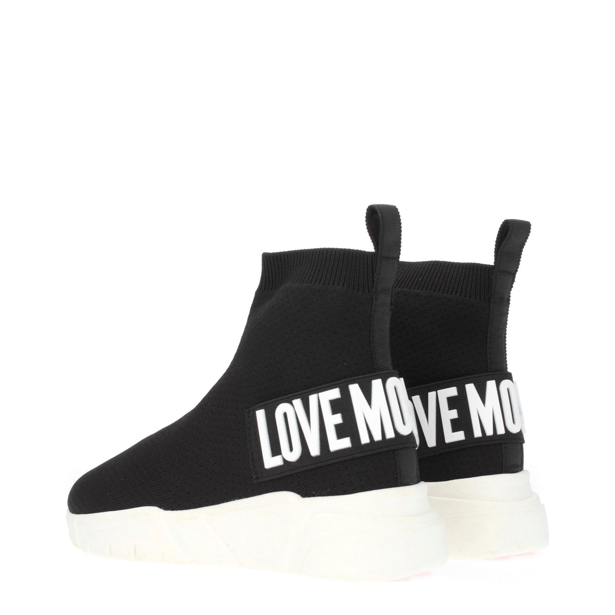 Moschino モスキーノスニーカーの女性ファブリックブラックが大好きです - Image 5