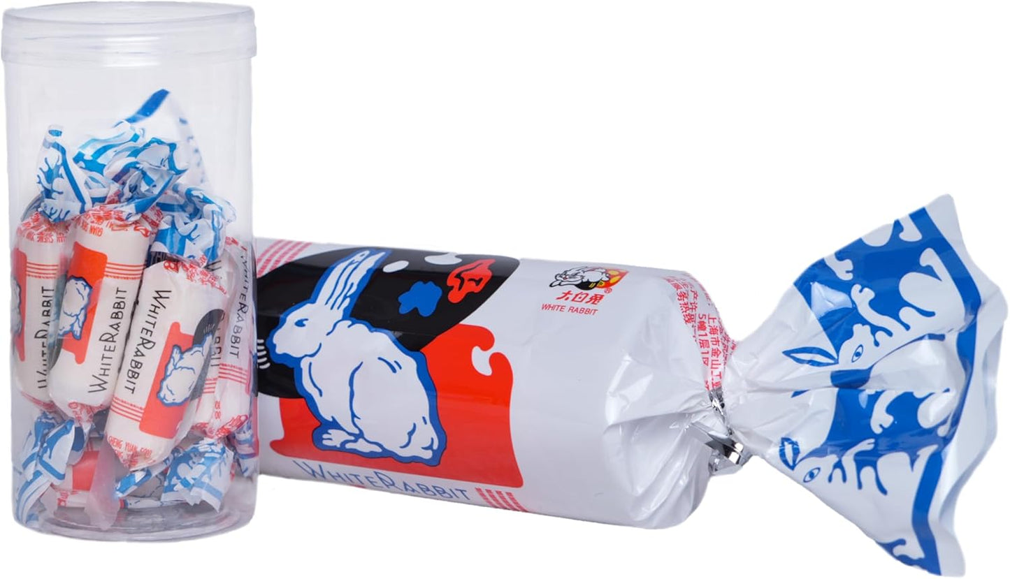 White Rabbit Milk Candy, 1.4 oz (39 g) x 4 Pieces, Candy Mold Wrapping, Gift Wrapping, White Rabbit (White Rabbit), Soft Candy