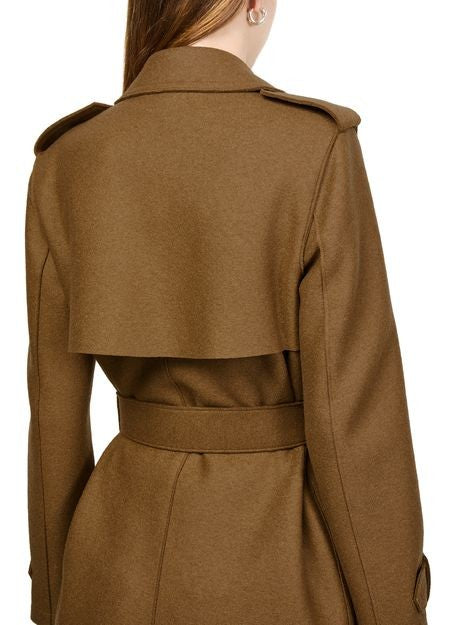 HARRIS WHARF LONDON Double-stitched long trench in pressed wool - Image 5