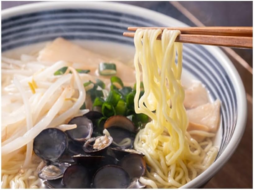 Shijimi Salt Ramen 4.2 oz (120 g) x 2 Bags/Aomori Prefecture Rice Flour Noodles and Shijimi Extract/Aomori Prefecture Souvenir Sale/Souvenir Ramen/Nikkei Newspaper Rankings