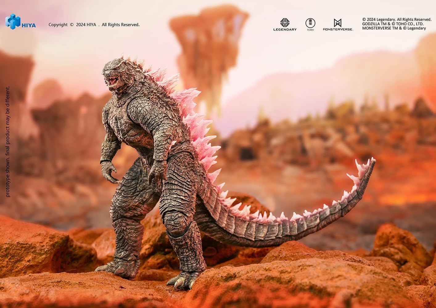 HiPlay HIYA Godzilla vs King Kong 2 EBG0412 Figure, Pre-Painted Finished PVC