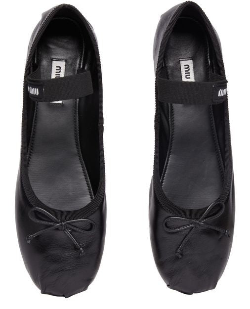 MIU MIU レザーバレエシューズ - Image 5