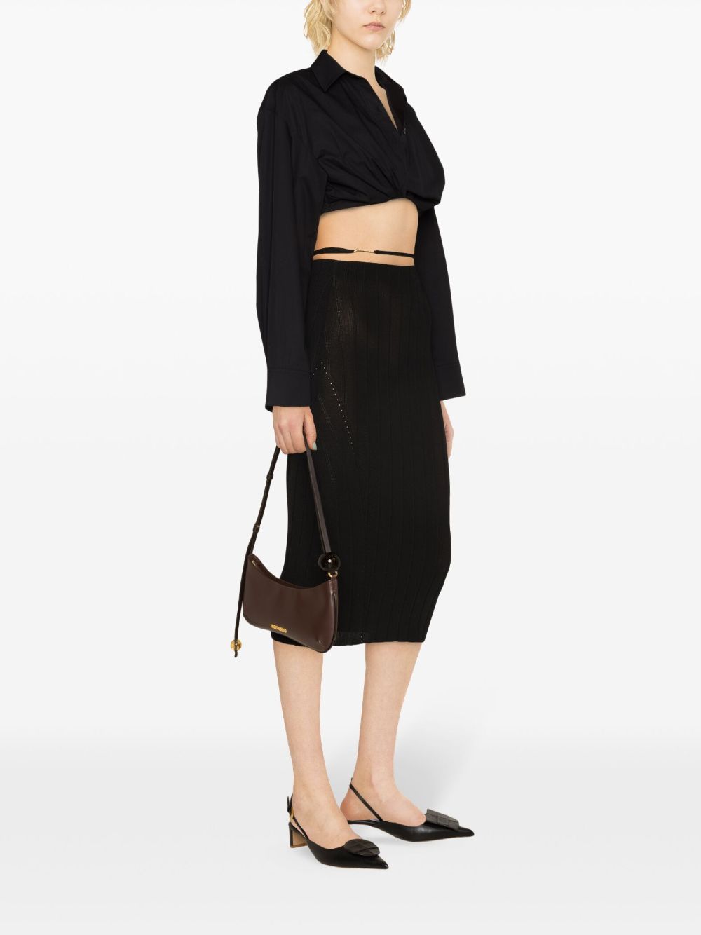 Jacquemus Jacquemus La Jupe Pralu Midi Skirt - Image 5