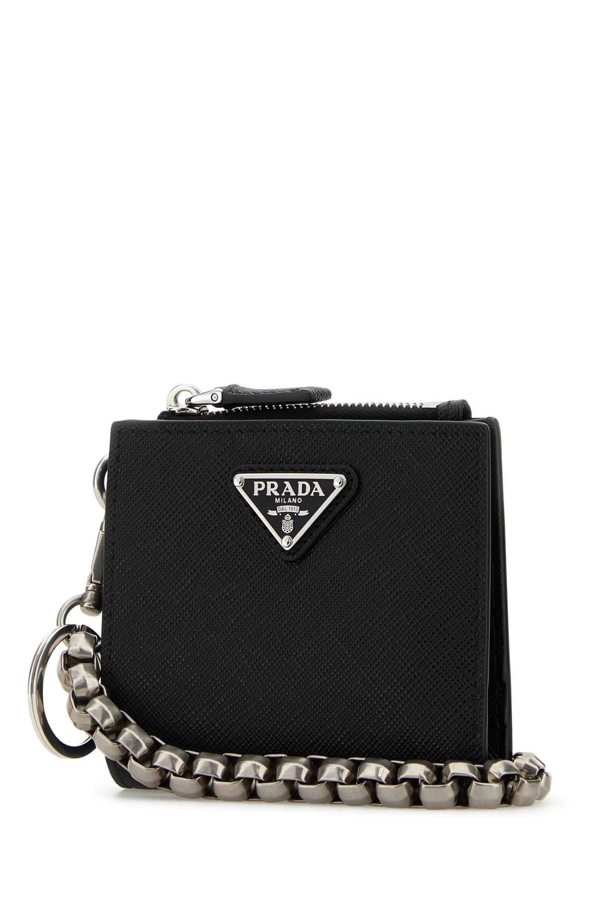 Prada プラダ ブラック レザー ウォレット - Image 5