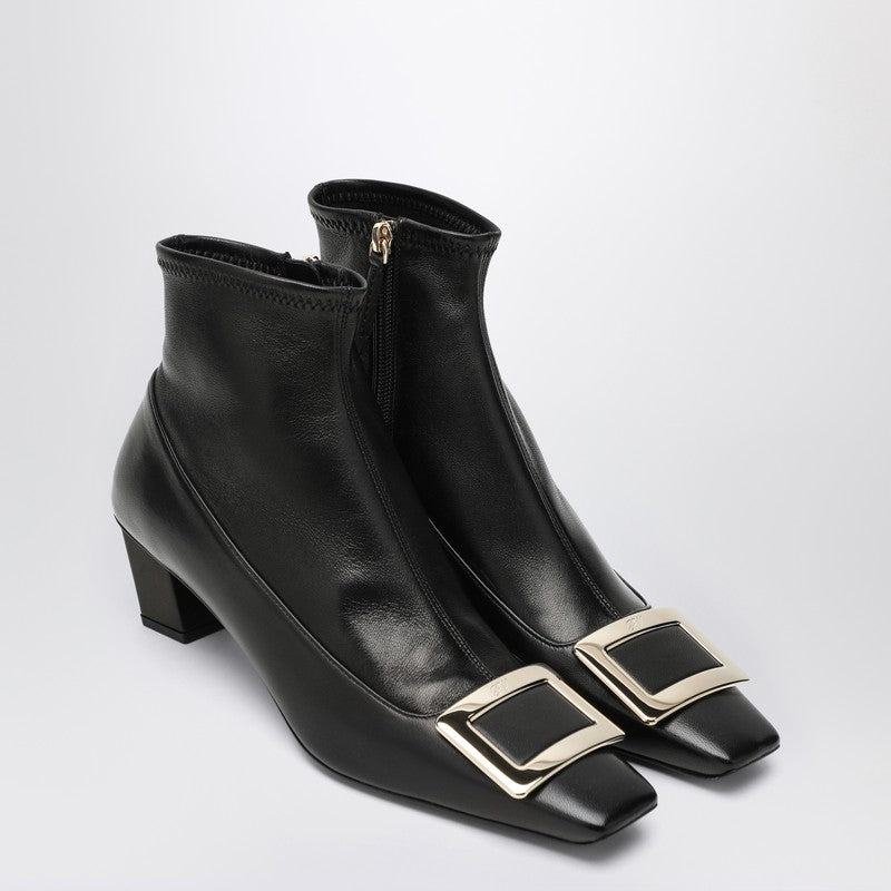 Roger Roger Vivier Belle Vivier Black Ankle Boots - Image 5