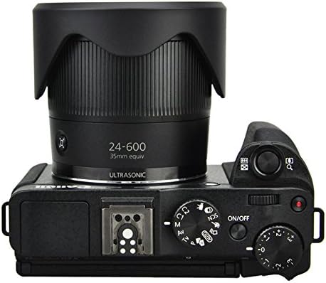JJC Reversible Lens Hood and 67mm Filter Attack Link Kit for Canon Powershot SX70 HS G3 X SX60 HS SX50 SX40 HS SX30 IS SX20 IS SX540 SX530 SX520 HS Compatible LH-DC100 FA-DC67B