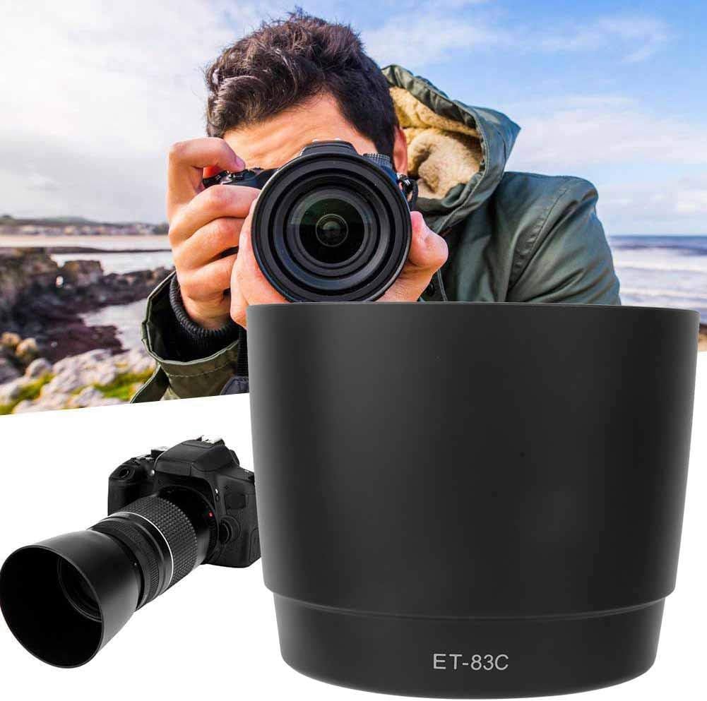 Vbestlife ET-83C for Canon EF 100-400mm f/4.5-5.6L Lens Black Plastic Mount Lens Hood Heavy Duty Durable Abrasion Resistant