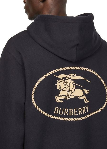 BURBERRY Cotton hoodie with EKD crest - Image 5