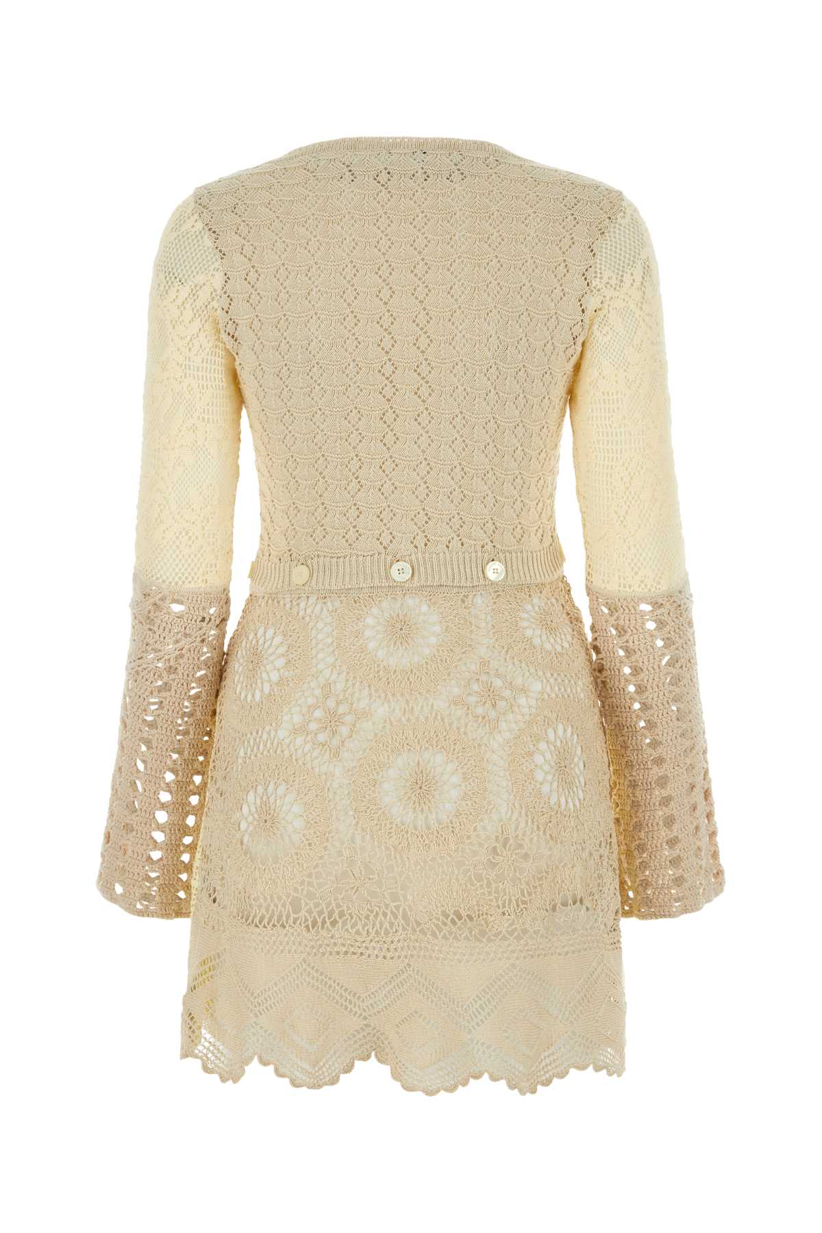 Marine マリンセールマルチカラーかぎ針編みミニドレス - Image 5