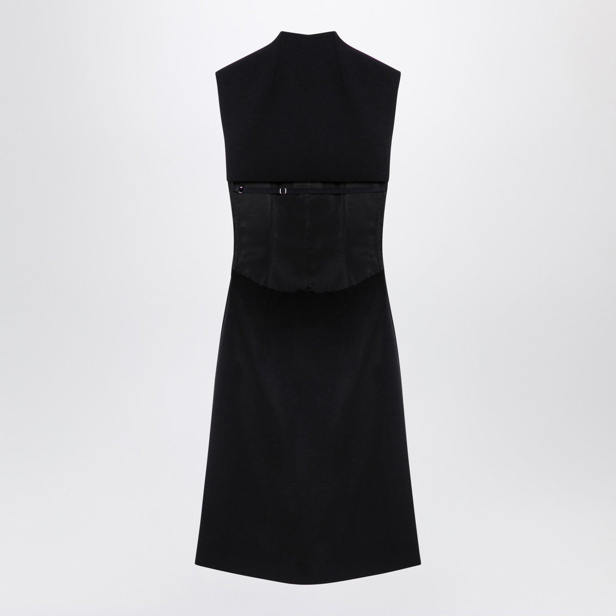 Sportmax SportMax Black Wool Blendノースリーブドレス - Image 5