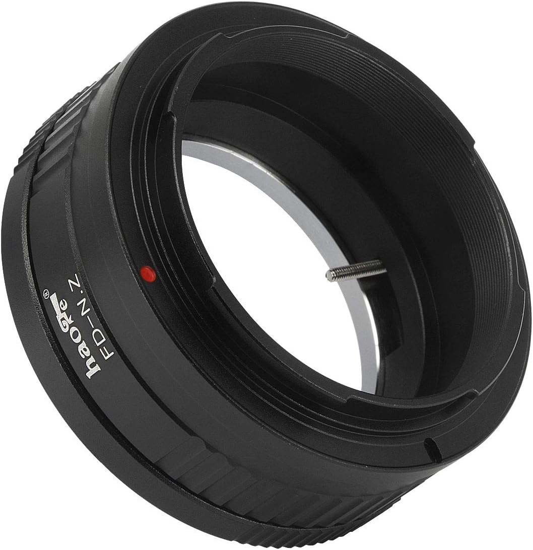 Haoge Manual Lens Mount Adapter for Canon FD Lens to Z7II, Z6II, Z6, Z7 and More Nikon Z-Mount Cameras
