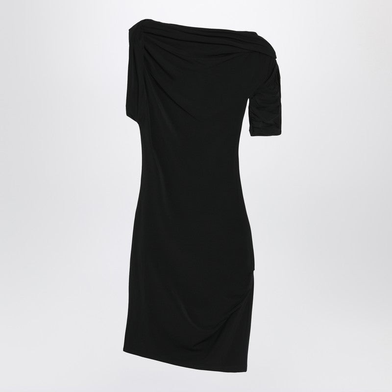 Jacquemus Jacquemus Black Draped Mini Dress - Image 5