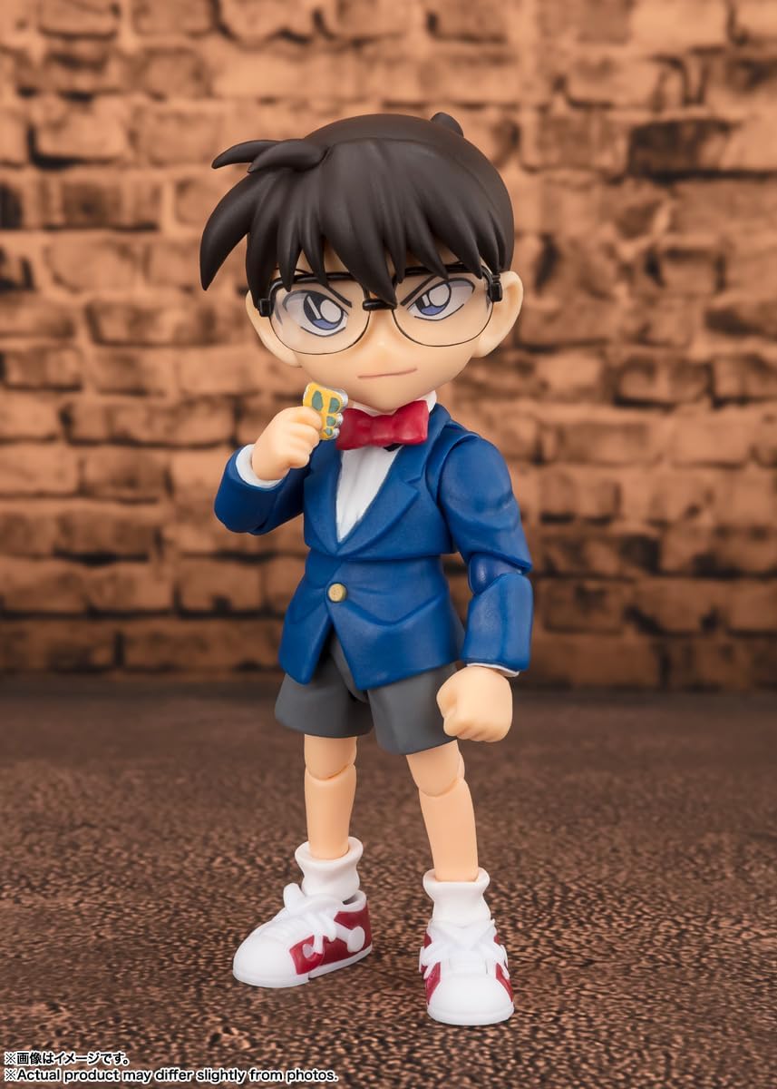 S.H. Figuarts Detective Conan Edogawa Conan - Solved Edition, Approx. 3.5 inches (90 mm), ABS & PVC Pre-painted Action Figure