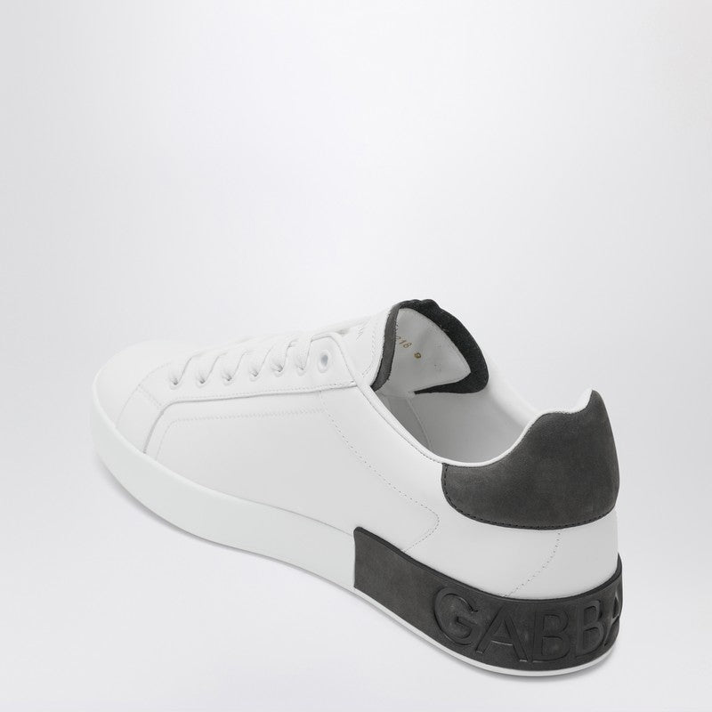 Dolce Dolce&Gabbana Portofino White/Black Leather Sneaker - Image 5