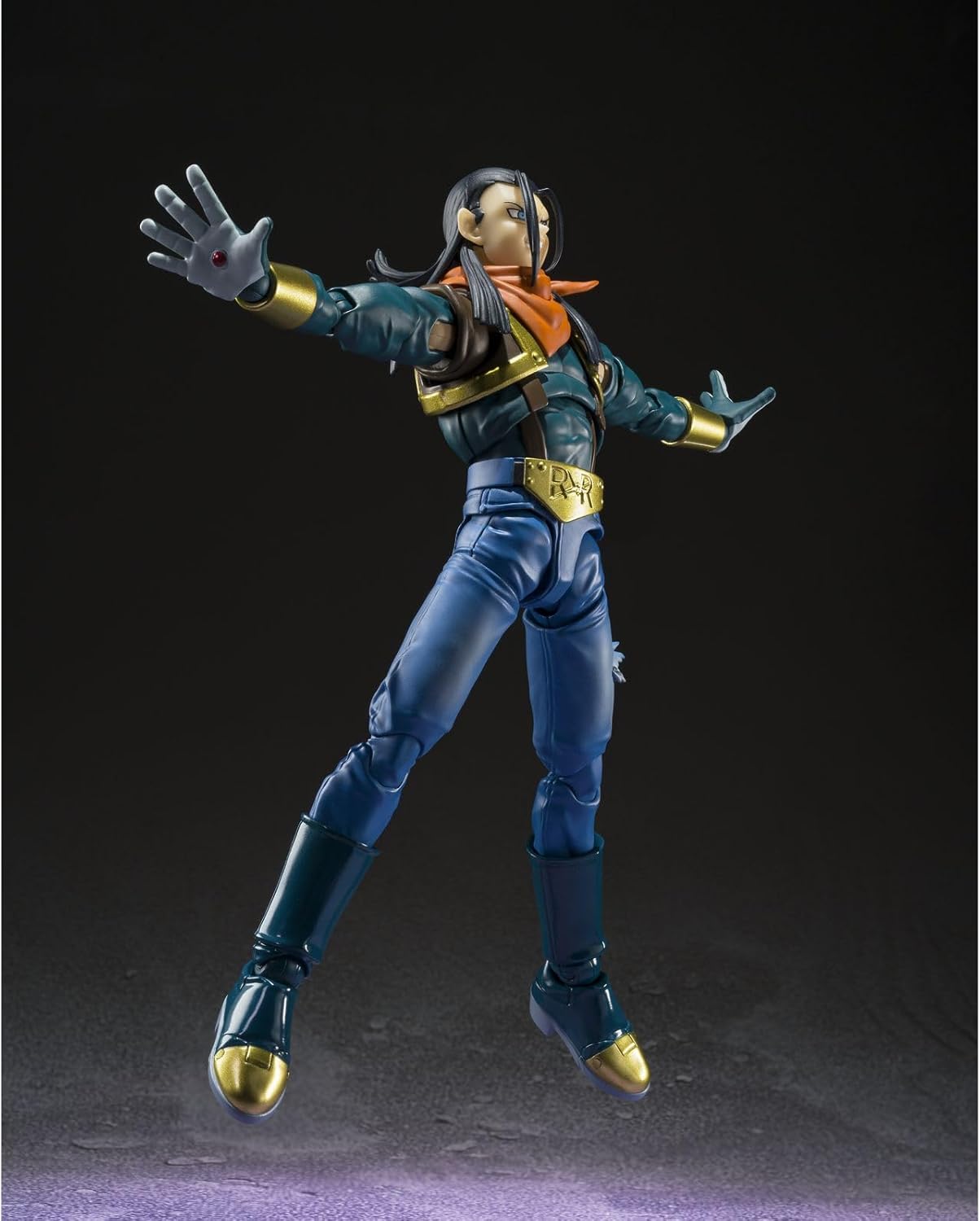 Tamashii Nations Dragon Ball GT S.H. Figuarts Super Android 17 Action Figure, 7.9 inches (20 cm)