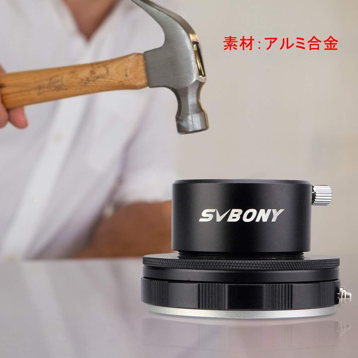 SVBONY SV149 Astronomical Telescope 1.25" Eyepiece Adapter for Canon DSLR Camera 1.25" Eyepiece and M42 Interface CCD Adapter Photo Guide Metal Adapter Aluminum Alloy Material