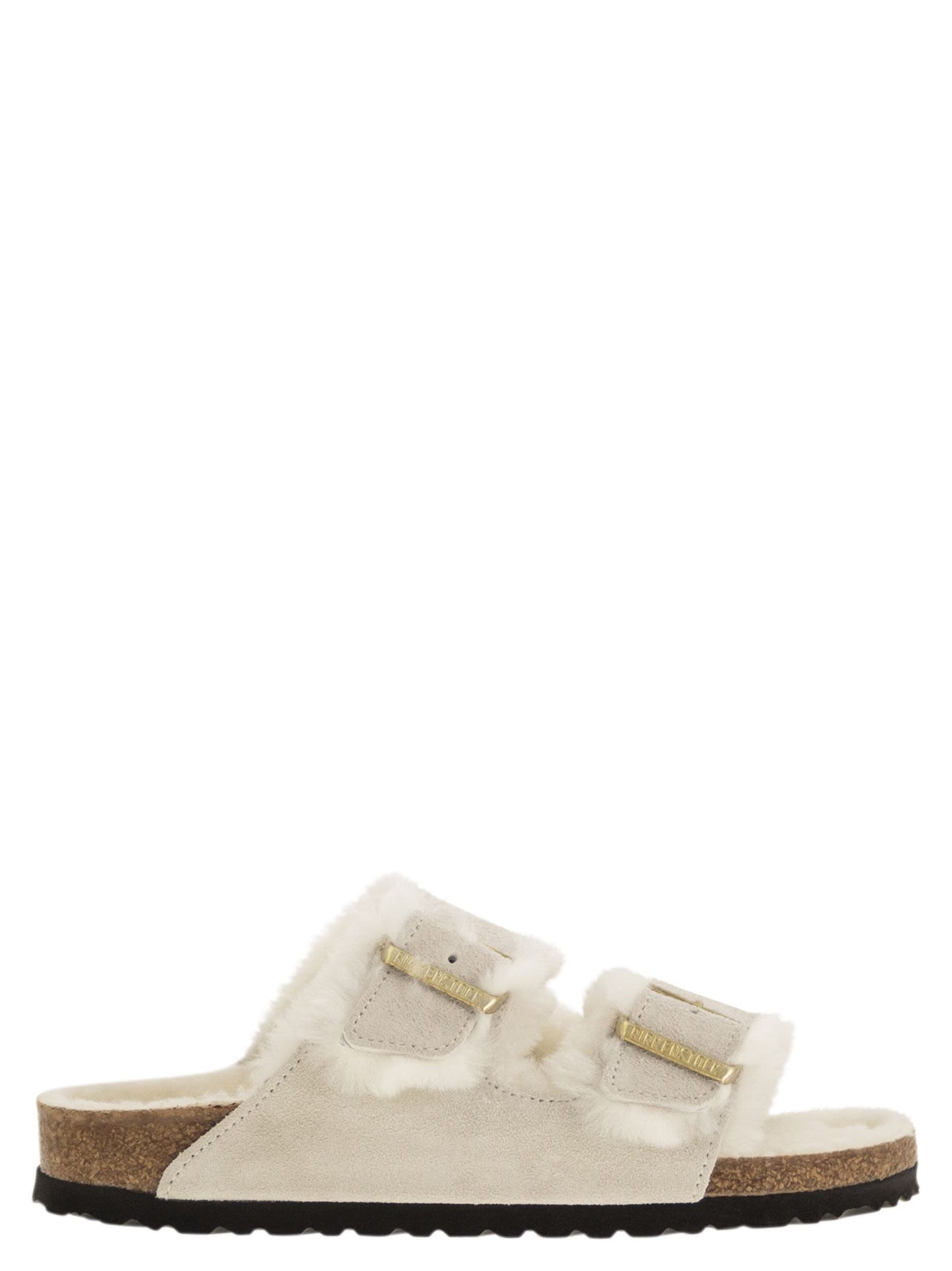 Birkenstock Arizona Suede Lamb Fur Slipper - Image 5