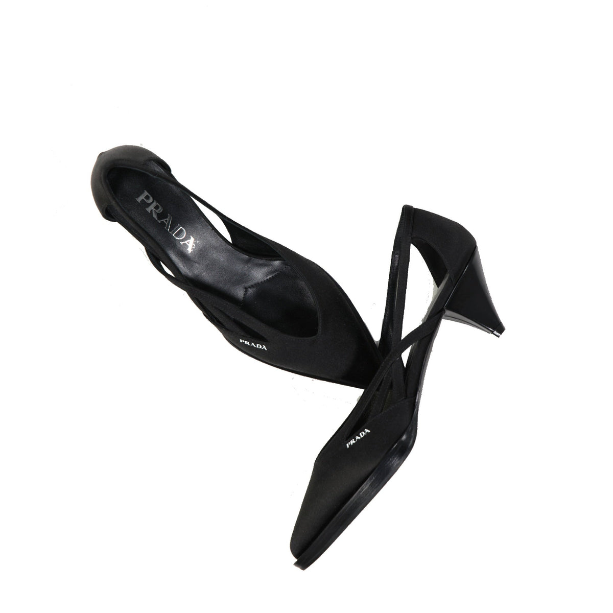 Prada プラダ55mmカットアウトサテンポンプ - Image 5