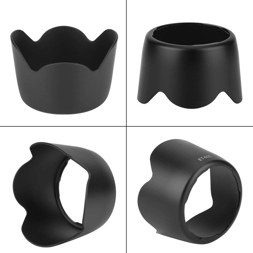 Canon Lens Hood Sun Protection Compatible Lens Hood for Canon 75-300mmf / 4-5.6III USM/EF-S 55-250mm IS Lens (ET-60II)