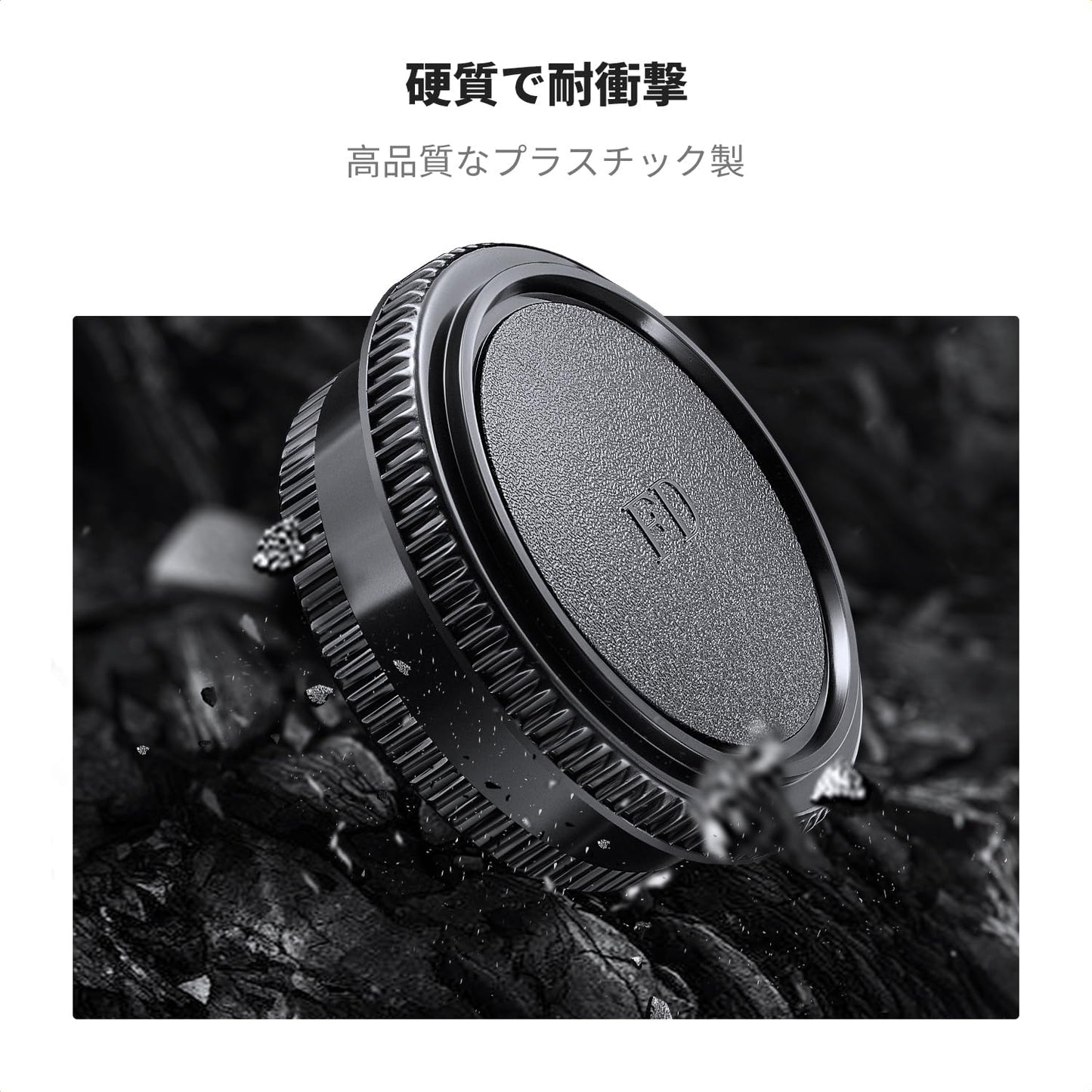 K&F Concept Canon FD Mount Body Cap Lens Rear Cap Set Compatible with Canon Lens Storage Body Mount Protective Cap Camera Parts Compatible Camera Accessories Dust Proof Scratch Resistant
