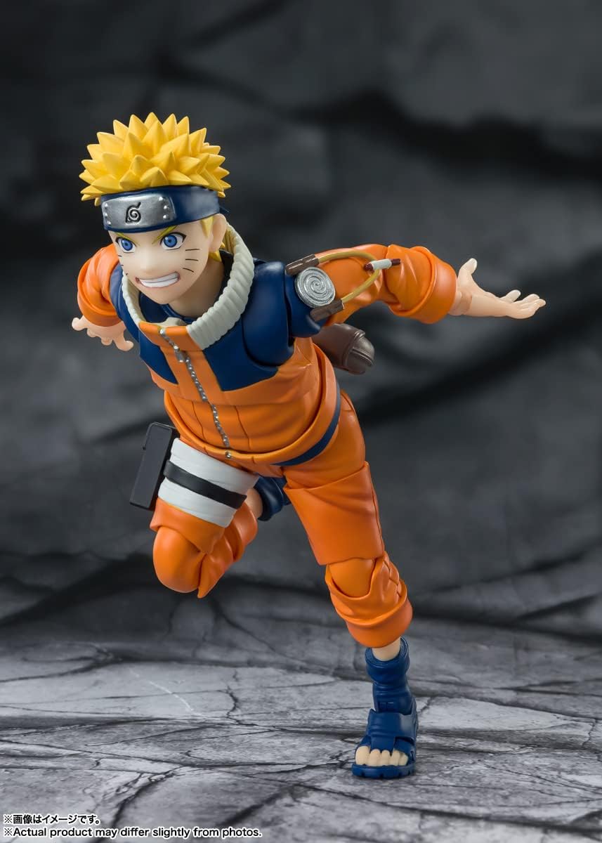 S.H. Figuarts Naruto Uzumaki BAS64181 Surprisingly No.1 Slapstick Ninja, Approx. 5.3 inches (135 mm), ABS & PVC Pre-painted Action Figure