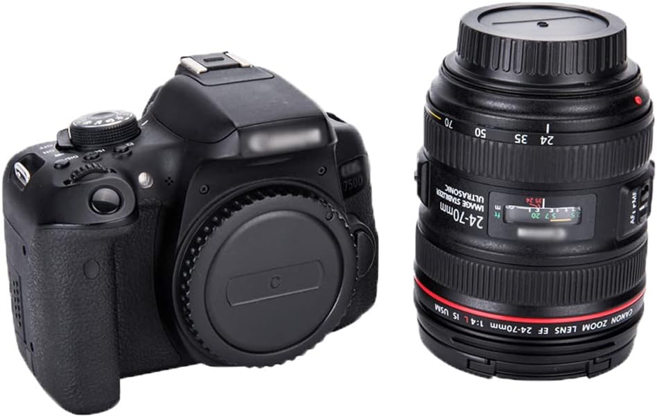2 Pack JJC Canon EF/EF-S Mount Rear Lens Cap + Body Cap for Canon EOS 90D 80D 5D IV III II 6D II 5DS 5DR 1DX III II Kiss X10i X10 X9 X9i x8i X70 and More Canon EF/EF-S Mount Cameras & Lenses