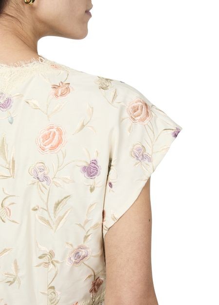 SEA NY Priscilla 刺しゅう入り Vネック ミディ丈ドレス - Image 5