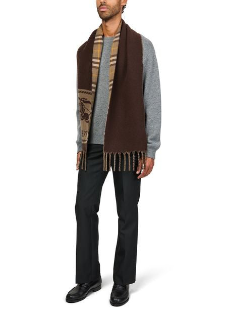 BURBERRY Cashmere scarf with EKD crest - Image 5