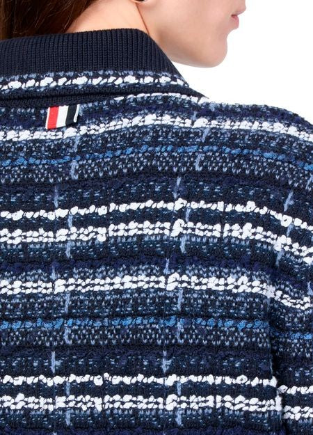 THOM BROWNE インレイ ツイードジャカード ジャケット - Image 5