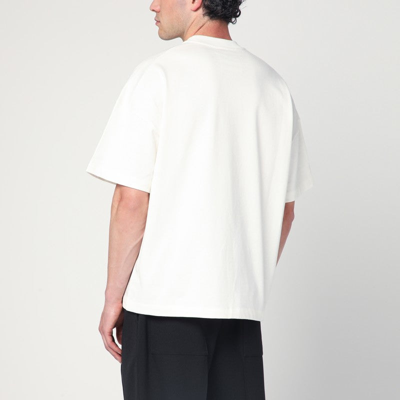 Jil ロゴ付きのジルサンダーホワイトワイドTシャツ - Image 5