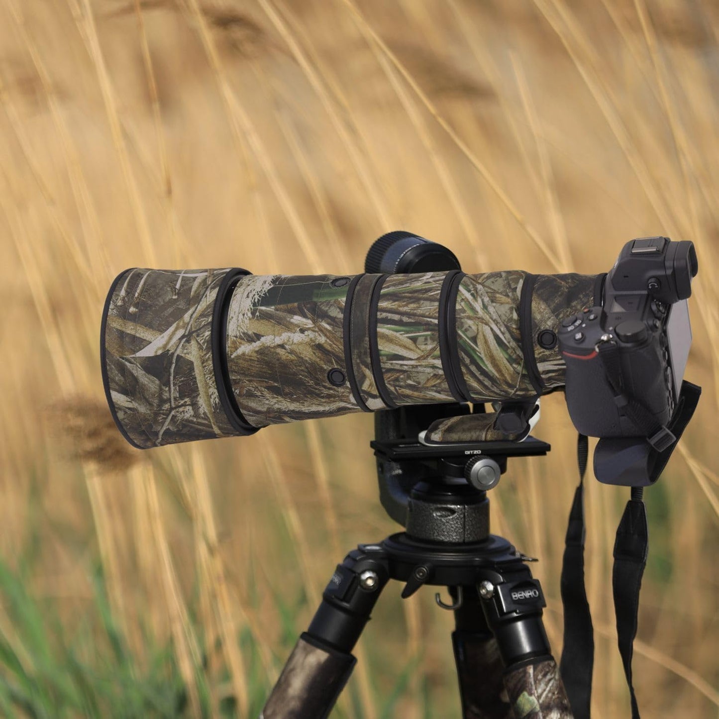 ROLANPRO Lens Cover | Fits Nikon Z 600mm F6.3 VR S | Camouflage Cover for Telephoto Lens | 3 Layer Protection and Waterproof | Color Number: 9# Dead Grass Camo (MY-583)