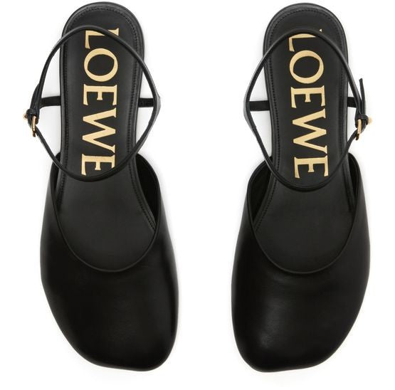 LOEWE Toy ankle strap ballerinas in lambskin - Image 5