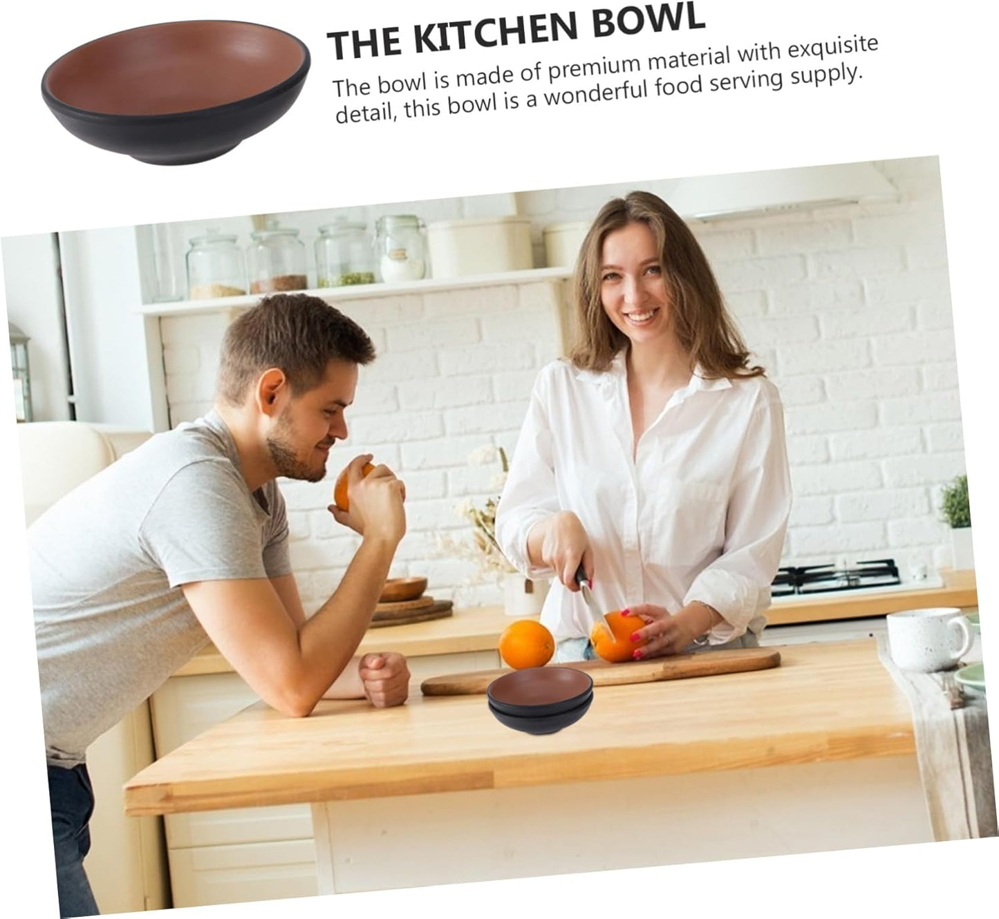 LALADEFIEE 2 Pcs Japanese Ramen Bowl Simple Ramen Bowl Udon Instant Ramen Bowl Japanese Style Tableware Chicken Ramen Bowl Miso Soup Bowl Japanese Rice Bowl Simple Style Tableware Melamine Black