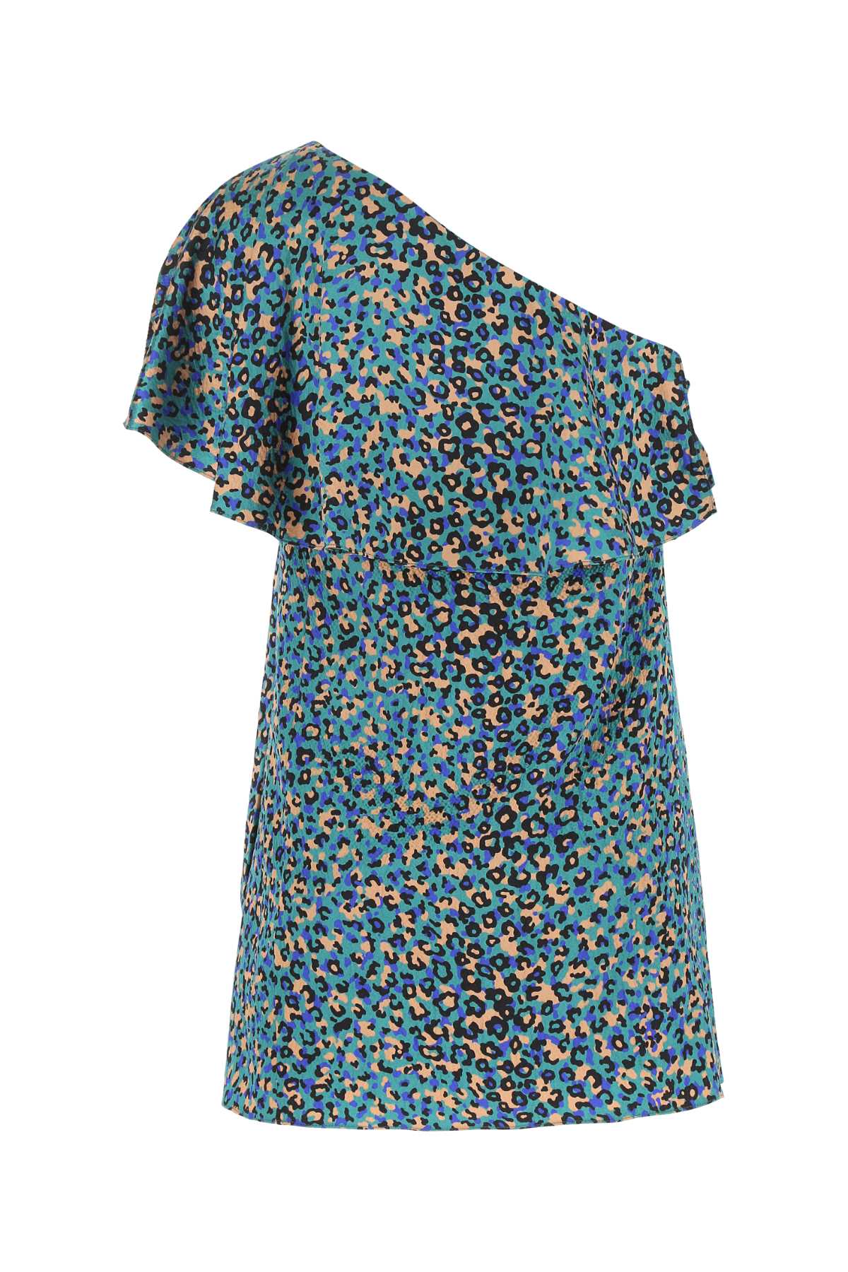 Saint セントローランプリントストレッチシルクミニドレス - Image 5