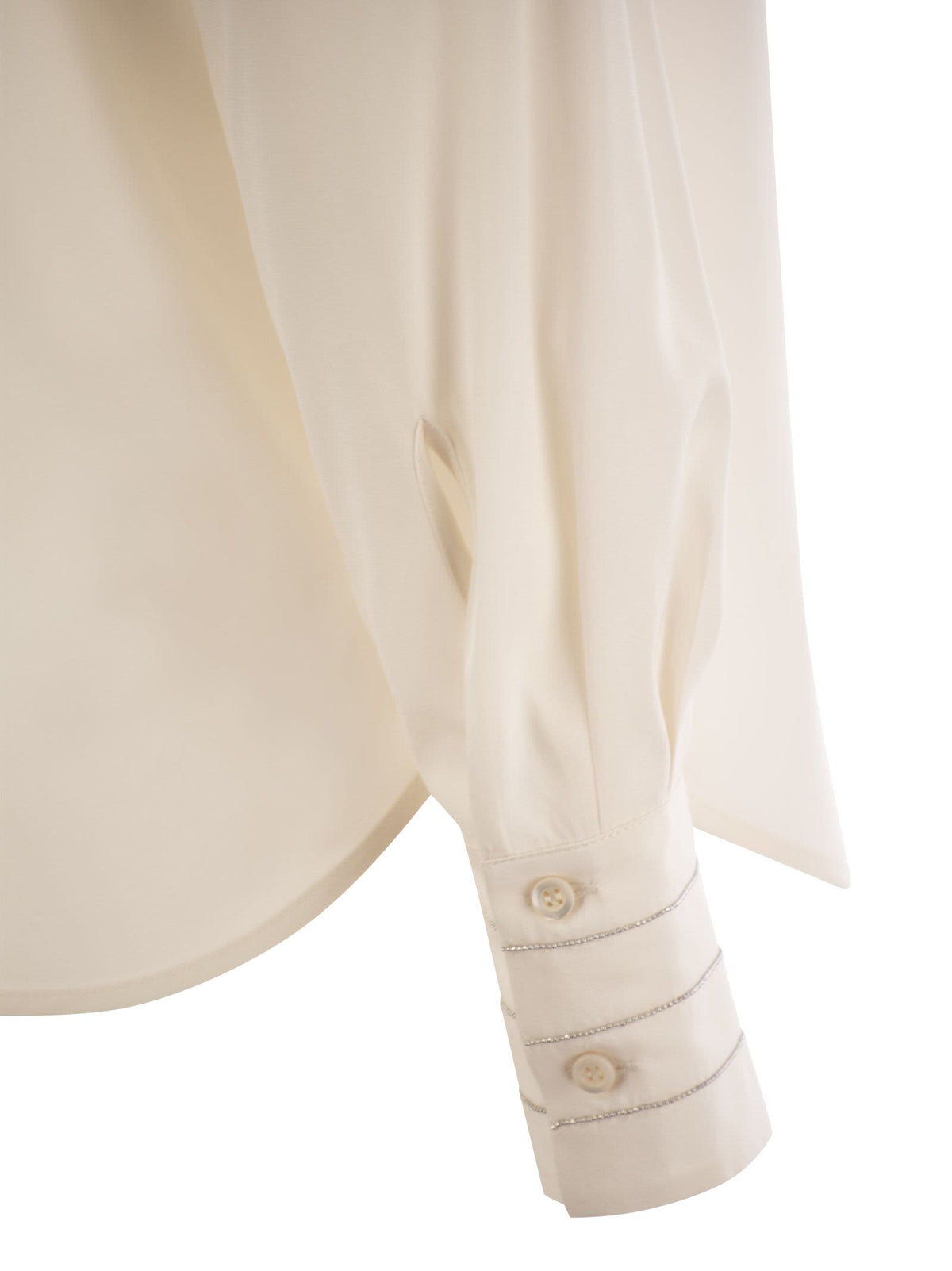 Peserico ペセリコシルククレープシャツ - Image 5