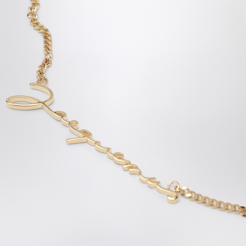 Jacquemus Jacquemus The Gold Necklace With Logo - Image 5